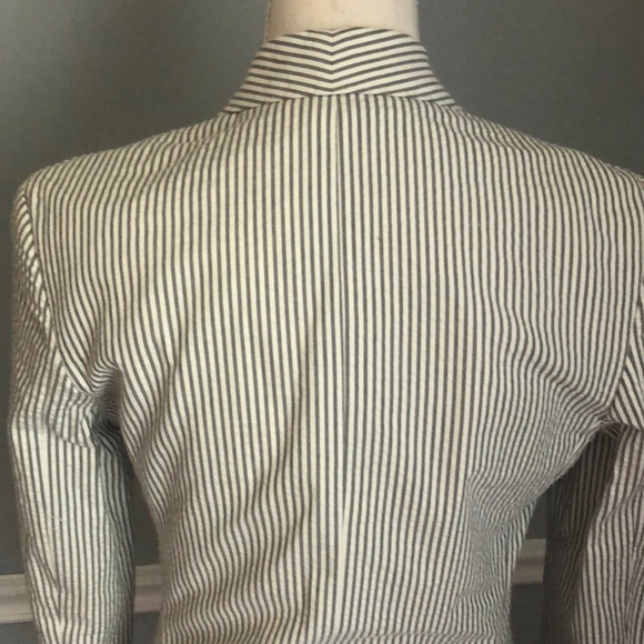 Bespoke Grey and White Seersucker Jacket - Picture 8 of 13